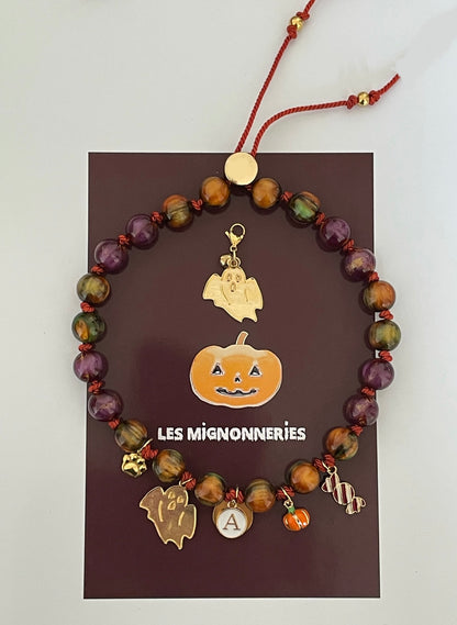 1D/ Collier LOVE GLITTER BURNT HALLOWEEN 👻🧡✨🎃🤩✨