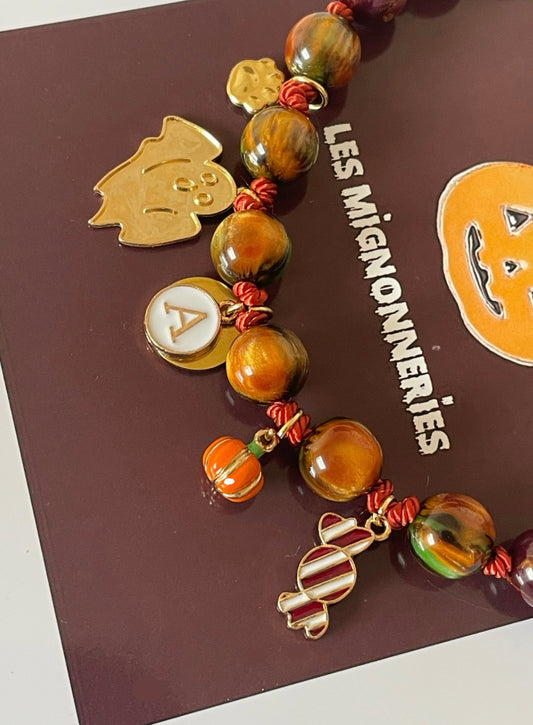 1D/ Collier LOVE GLITTER BURNT HALLOWEEN 👻🧡✨🎃🤩✨