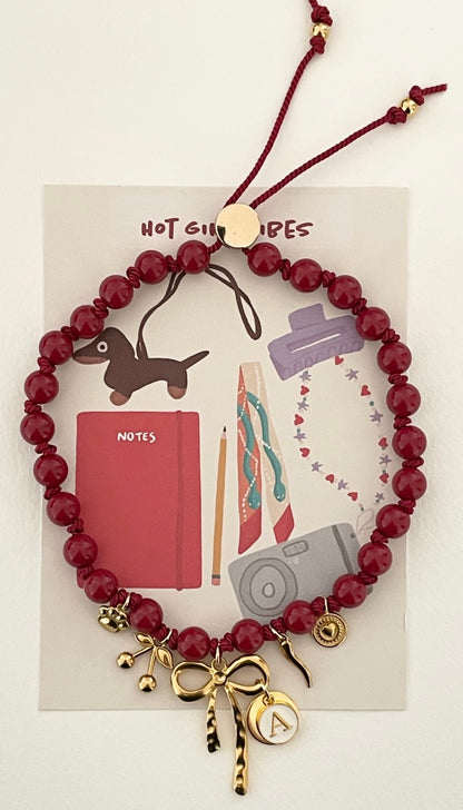 1C/ Collier XL  cherry node 🍒✨🥰❤️🐶🫶🏻🎀🤩