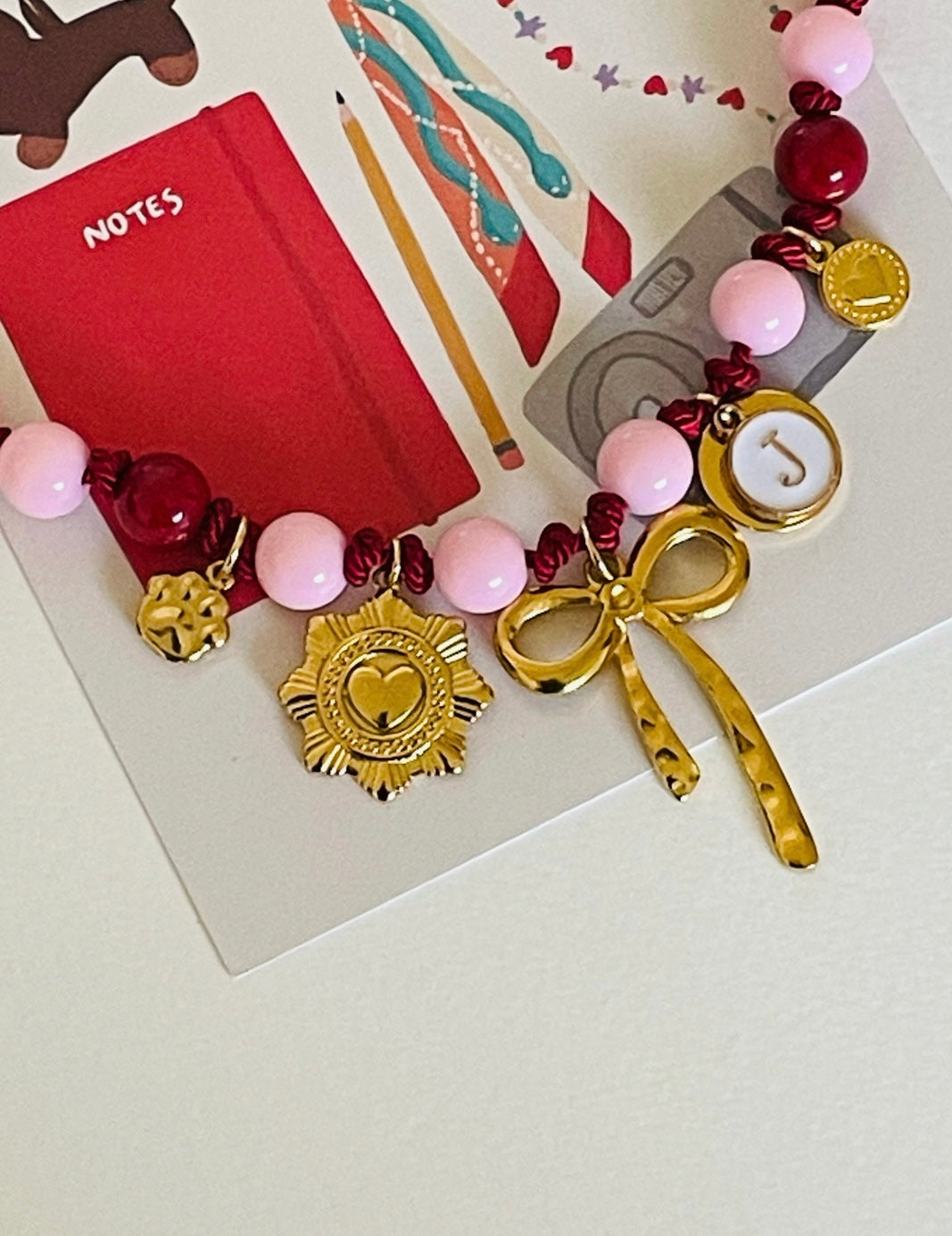 1C/ Collier XL Love node bicolor ♥️🩷♥️✨🎀🥰🐶🐾