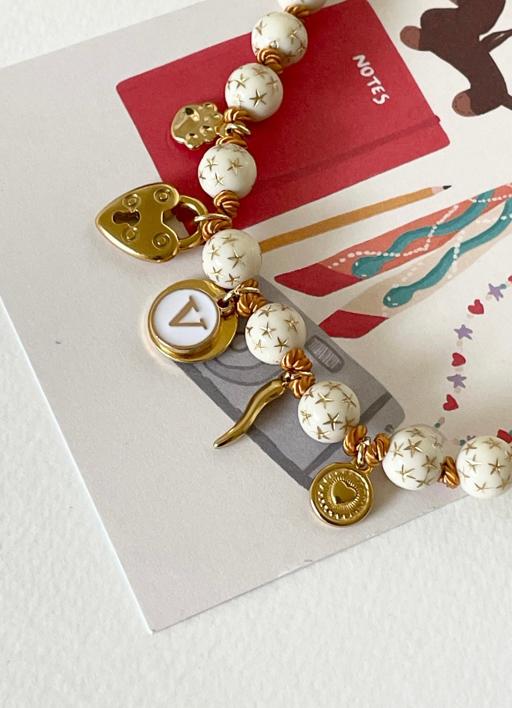 1C/ Collier Heart clasp constellation 💫🗝️✨❤️🥰🤩🐶
