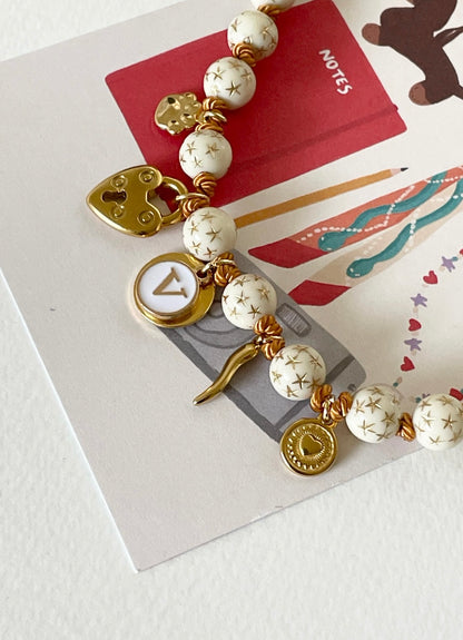 1C/ Collier Heart clasp constellation 💫🗝️✨❤️🥰🤩🐶