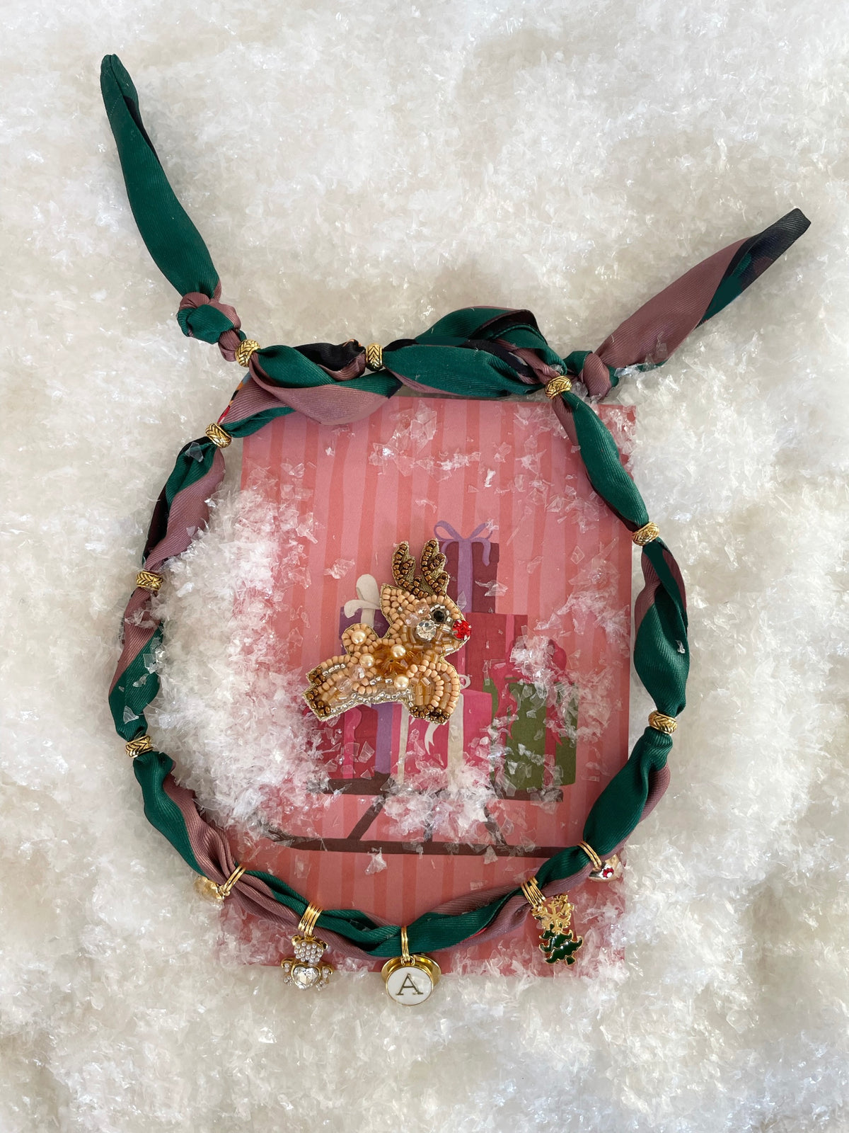 1C/ Collier Foulard WOOFMAS TEDDY BEAR BRIGHT 🎁🐻✨♥️🎄🤩
