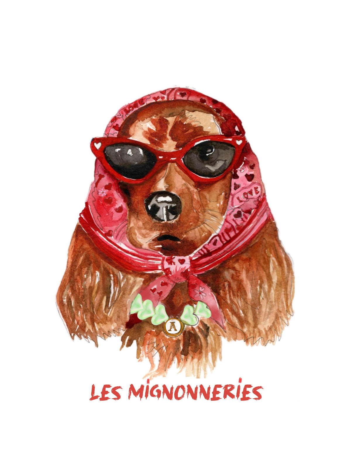 1B/ AQUARELLE DE TON LOULOU Personnalisée ❤️LES MIGNONNERIES 💋 🖌️🎨🖼️🫶🏻☀️😎