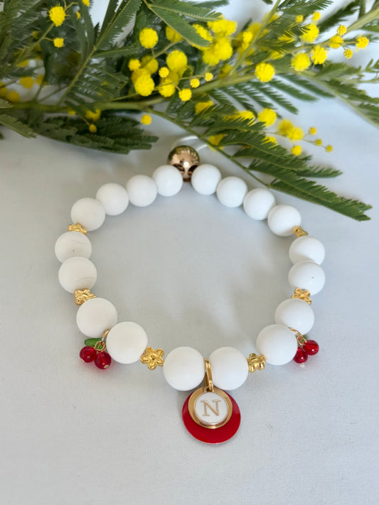 Collier PASTEL WHITE CHERRY 🍒